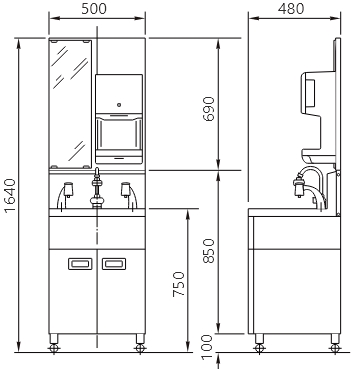 手洗いシリーズ「手指洗浄消毒器」HWS-1 | 三共空調株式会社｜公式サイト